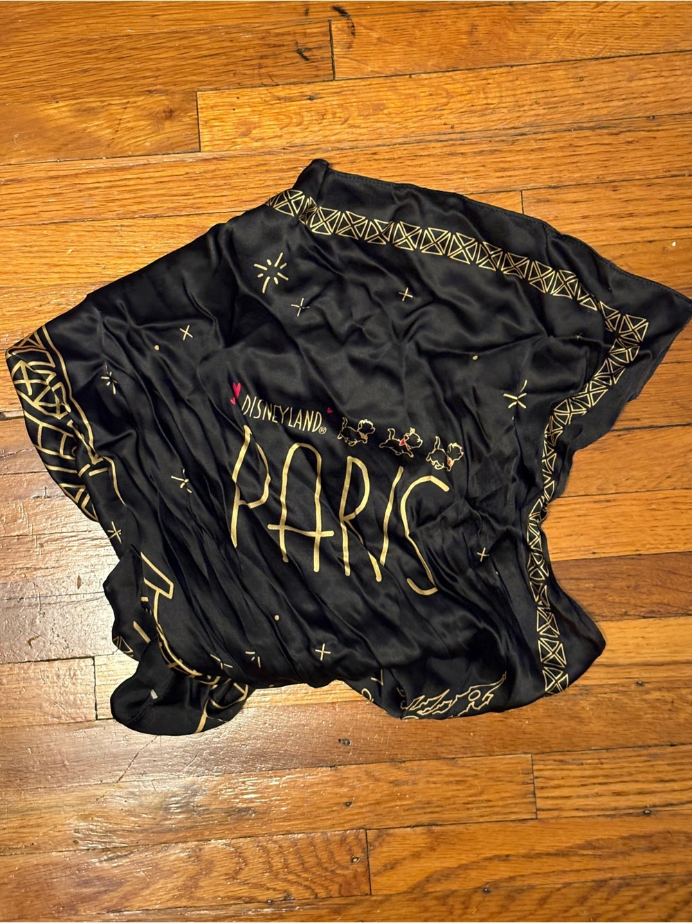 NWOT Disneyland Paris Satin Scarf